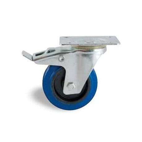 AVL - Roulettes AVL caoutchouc bleu - large