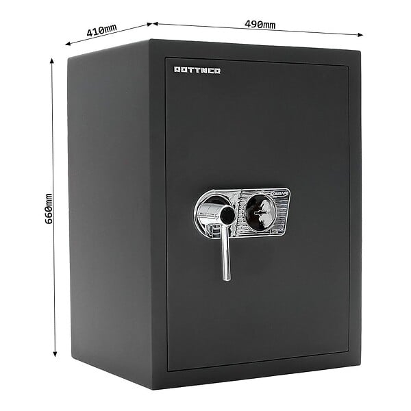 ROTTNER - Coffre Fort Toscana 65 Db Silvergrey Serrure À Clé - large