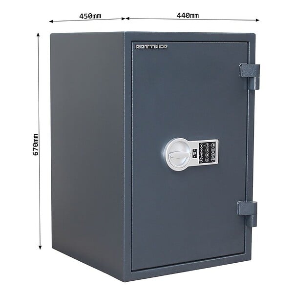 ROTTNER - Coffre Fort Ignifuge Fire Hero 65 El Serrure Électronique - large