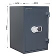ROTTNER - Coffre Fort Ignifuge Fire Hero 65 El Serrure Électronique - vignette