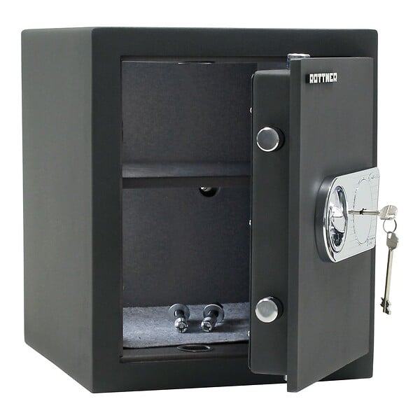 ROTTNER - Coffre Fort Toscana 50 Db Silvergrey Serrure À Clé - large