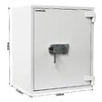 ROTTNER - Coffre Fort Ignifuge Diamant Fire Premium Po 80 Serrure à Clé - vignette