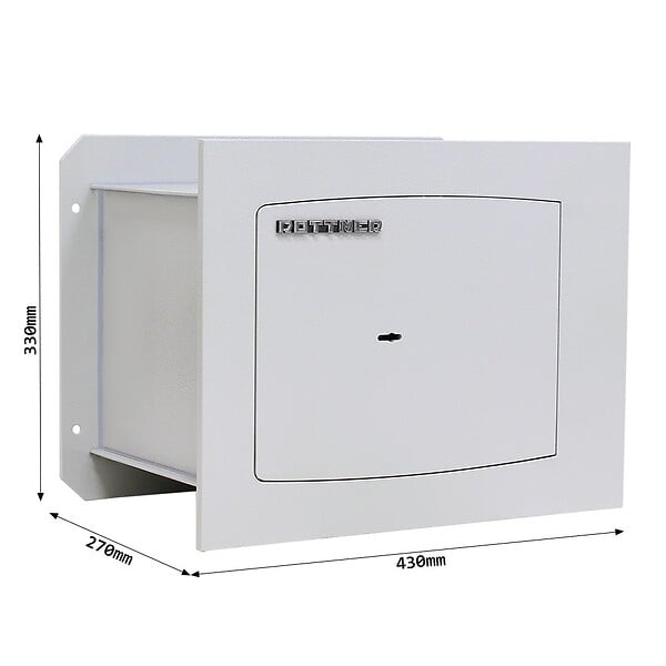 ROTTNER - Coffre Fort À Emmurer Wall Safe Delta 30 Serrure À Clé - large