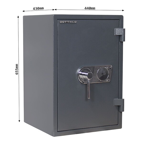 ROTTNER - Coffre Fort Ignifuge Atlas Fire 65 En1 Serrure À Clé - large