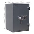 ROTTNER - Coffre Fort Ignifuge Atlas Fire 65 En1 Serrure À Clé - vignette