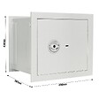 ROTTNER - Coffre Fort à Emmurer Wallsafe Stone Premium Se 45 Db Serrure à Clé - vignette