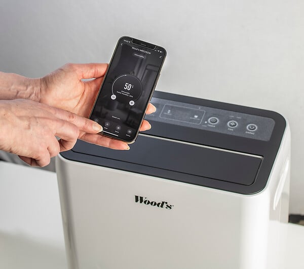 WOODS - Déshumidificateur d'air - 20L/24h - Connecté WIFI - Blanc - large