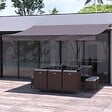 CONCEPT USINE - Store banne manuel 4 x 3 m taupe ADRO - vignette
