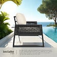 TECTAKE - Ensemble de salon de jardin en aluminium Captive au design Rope gris anthracite - vignette