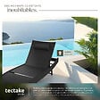 TECTAKE - Bain de soleil en rotin Moana noir - vignette