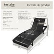 TECTAKE - Bain de soleil en rotin Moana noir - vignette