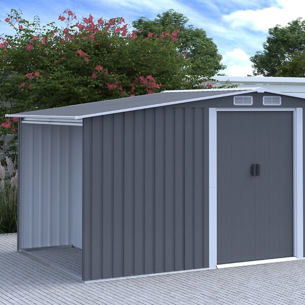 CONCEPT USINE - Abri de jardin 6.87m2 avec abri bûches VOSGES - large