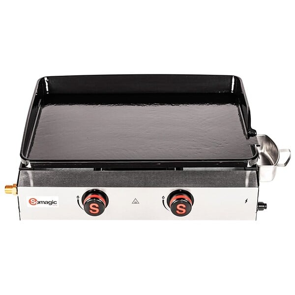 SOMAGIC - Plancha À Gaz 2 Brûleurs Donastia 58 X 42 Cm - Somagic - large