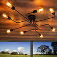 CONCEPT USINE - Suspension noire en métal ZOE - vignette