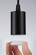 PAULMANN - SDB Suspension Ravi E27 max60W D80mm métal noir 230V IP44 sans ampoule - vignette