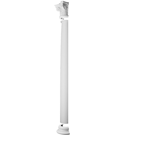ORAC DECOR - Demi Fût De Colonne Plat Sans Cannelures K1101 - L22 X H202 X L11 - Orac Decor - large