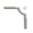 ORAC DECOR - Coin En Fleur Pour Finition P20 - L6,1 X H0,8 X L6,1 Cm - Orac Decor - vignette