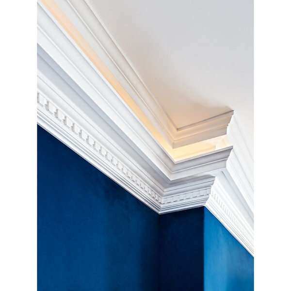 ORAC DECOR - Grande Corniche Classique Ornée De Motifs Dentelés C422 - L200 X H16,4 X L19,4 - Orac Decor - large