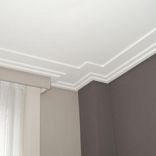ORAC DECOR - Corniche Plate C353 - L200 X H3 X L16,5 - Orac Decor - large