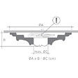 ORAC DECOR - Décoration De Plafonds Aux Fins Détails R23 - L71 X H4,4 X L71 - Orac Decor - vignette