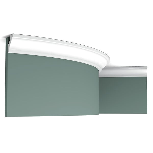 ORAC DECOR - Corniche Flexible Fine Avec Motif Linéaire C230f - L200 X H2,9 X L2,9 - Orac Decor - large