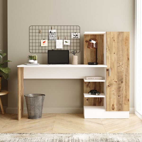 CONCEPT USINE - Bureau design avec rangements TEHDA - large