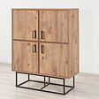 CONCEPT USINE - Buffet industriel en bois et métal - 4 portes - 8 rangements BRESOV - vignette