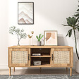CONCEPT USINE - Meuble TV d'angle 115 cm effeffet cannage ARTIC $ - vignette