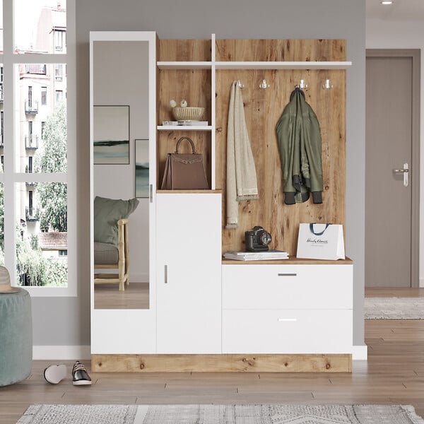 CONCEPT USINE - Meuble d'entrée design style scandinave ANKA - large