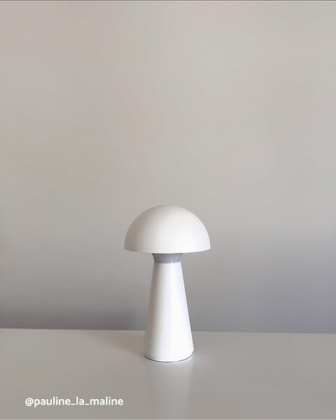 BRILONER - Lampe nomade LED Fungo - Blanc - Rechargeable USB-C - large