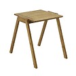 OVIALA - Table de jardin carrée en bois d'eucalyptus 2 places - Uzes - vignette
