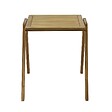 OVIALA - Table de jardin carrée en bois d'eucalyptus 2 places - Uzes - vignette