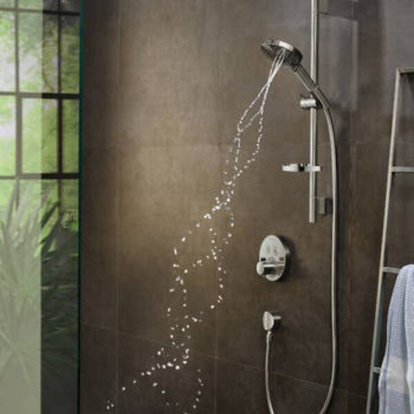 HANSGROHE - Douchette à main Raindance Select S 120 3jet PowderRain aspect doré poli - large