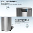 KITCHEN MOVE - Poubelle à pédale inox ADMIRAL argent 50L - vignette