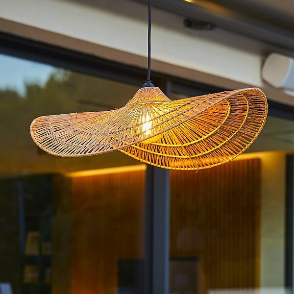 LUMISKY - Abat jour naturel seul MARBELLA H14cm - large