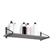 EMUCA - Jeu de supports pour étagères en bois Shelf avec forme triangulaire, Acier, Peint en noir - vignette