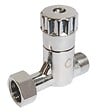 SOMATHERM FOR YOU - Robinet d'arrêt droit anticalcaire pour WC - 3/8" - Laiton chromé - vignette