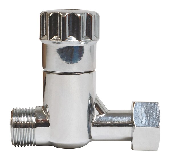 SOMATHERM FOR YOU - Robinet d'arrêt droit anticalcaire pour WC - 3/8" - Laiton chromé - large