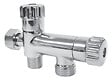 SOMATHERM FOR YOU - Robinet WC 3 voies anticalcaire chromé pour le raccordement d'un WC et d'une douchette - vignette