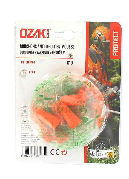 OZAKI - Bouchons anti-bruit - Mousse polyuréthane - 10 paires - large