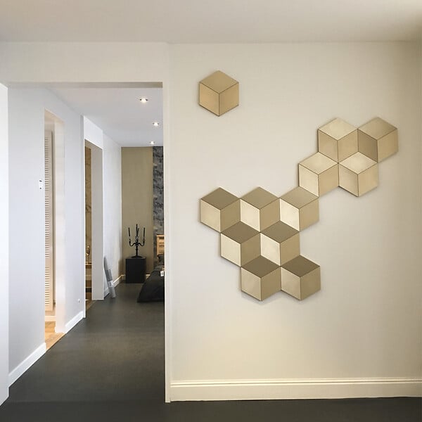 ORAC DECOR - W105 ROMBUS - élément décoratif pour former des motifs verticaux et horizontaux - 34,6x30x3cm (L x l x h) Carton complet - large