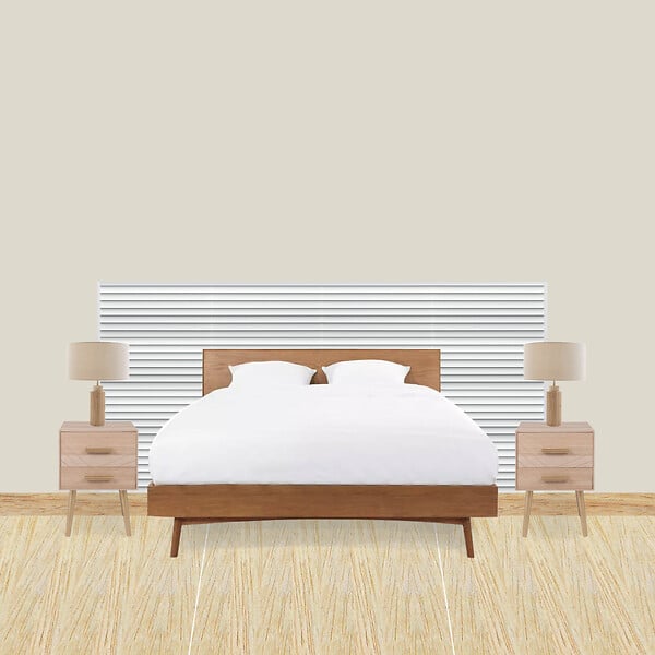 ORAC DECOR - Kit tête de lit DIY avec des panneaux muraux WX204 RIPPLE Orac Decor - Revêtemen - large