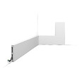 ORAC DECOR - SX163 Plinthe Orac Decor - 10x1,3x200cm (h x p x L) - plinthe décorative polymère Pack 2 pièces , A peindre - vignette