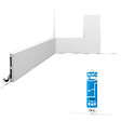ORAC DECOR - Pack 10 mètres Plinthes SX163 avec colle - Orac x Cimaises-et-plus - 10 x 1,3 x 200cm (h x p x L) - plinthe décorative polymère - vignette