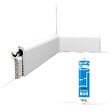 ORAC DECOR - Pack 10 mètres Plinthe de rénovation SX185 avec colle - Orac x Cimaises-et-plus - 12x2,5x200cm (h x p x L) - surplinthe décorative polymère - vignette
