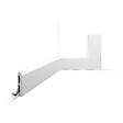 ORAC DECOR - SX183 CASCADE Plinthe Orac Decor 7,5x1,3x200cm (h x p x L) - plinthe décorative polymère Pack 2 pièces , A peindre - vignette