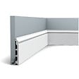 ORAC DECOR - SX118 CONTOUR Plinthe Orac Decor - 14x1,8x200cm (h x p x L) - plinthe décorative polymère Carton 8 pièces , A peindre - vignette