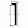 ORAC DECOR - Pack 10 mètres Plinthes de rénovation SX171 avec colle - Orac x Cimaises-et-plus - 10x2,2x200cm (h x p x L) - surplinthe décorative polymère - vignette