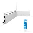 ORAC DECOR - Pack 10 mètres Plinthes SX118 avec colle - Orac x Cimaises-et-plus - 14 x 1,8 x 200cm (h x p x L) - plinthe décorative polymère - vignette