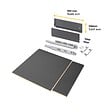 EMUCA - Kit de tiroirs pour cuisine ou salle de bains Vertex avec réglages 3D, hauteur 178mm, avec panneaux inclus, module 600mm, Gris antracite - vignette